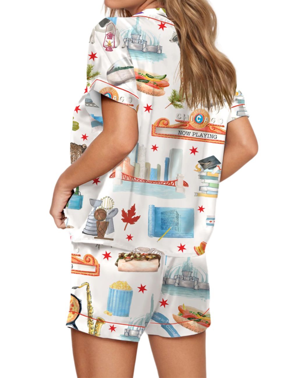 Chicago City Pajama Set For Women - Image 3