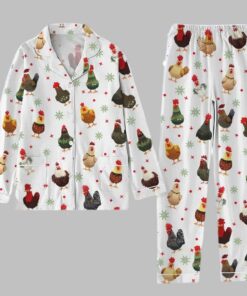 Alternative view of Chicken Christmas Pajama Set