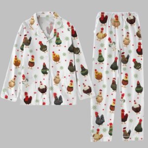 Alternative view of Chicken Christmas Pajama Set