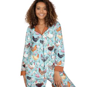 Chicken Classic Pajama Set Flora & Fowl