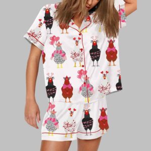 Chicken Valentine Pajama Set