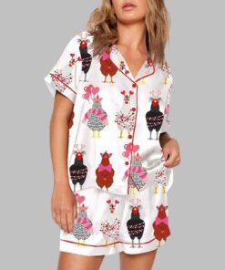 Alternative view of Chicken Valentine Pajama Set