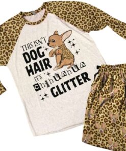 Chihuahua Raglan Lounge Pajamas It's Chihuahua Glitter