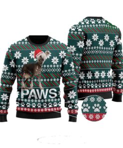 Chinese Crested Santa Printed Christmas Ugly Sweater 