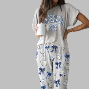 Chinoiserie Baseball Casual Pajama Set