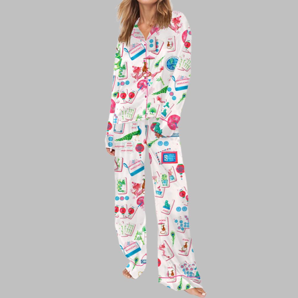 Chinoiserie Mahjong Pajama Set - Image 3