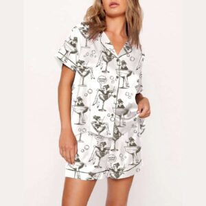 Alternative view of Chismosa Social Club Mexican Print Pajama Set