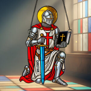 Christian Knight Suncatcher Ornament Personalized Gifts For Christian 03HUDT140725