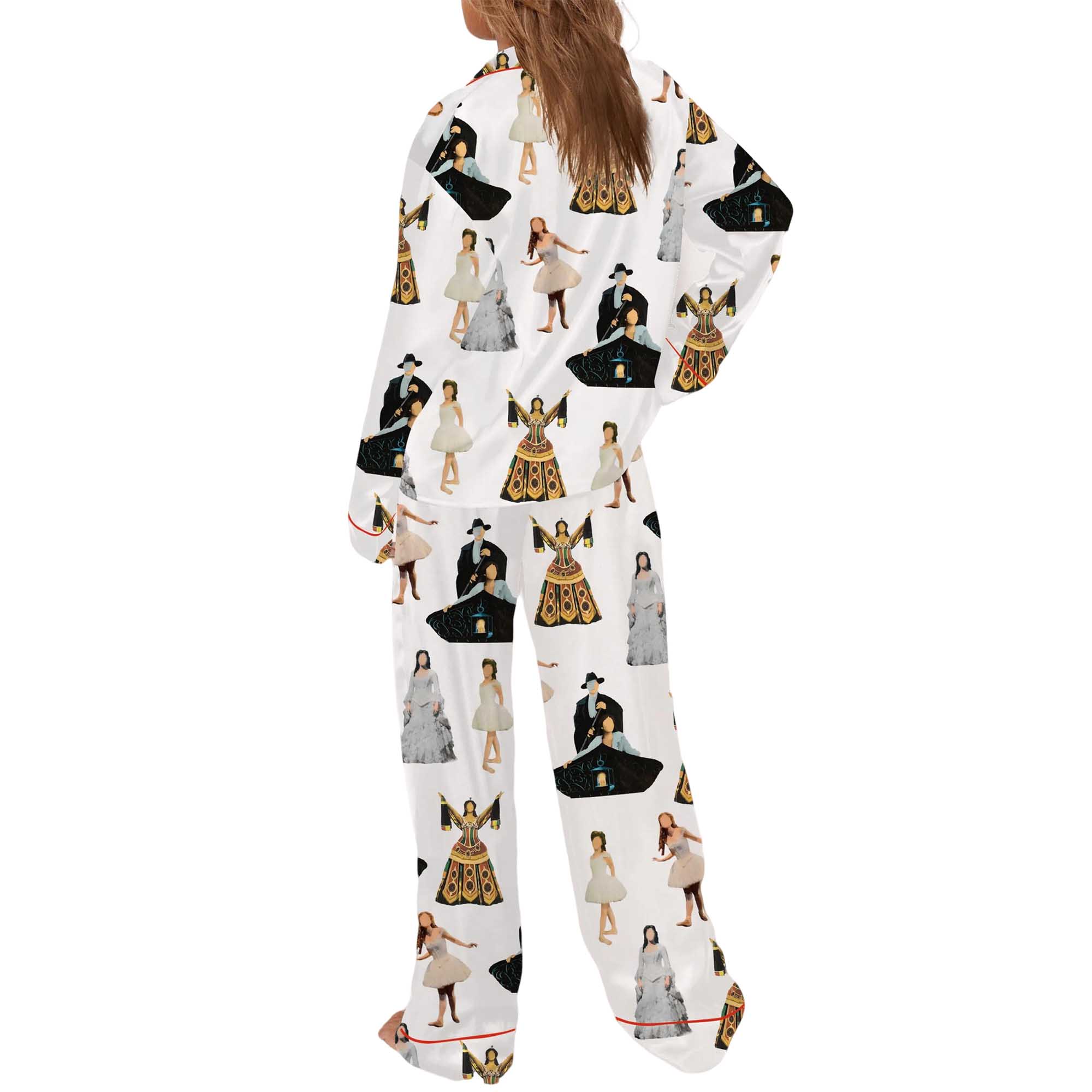 Christine The Phantom Of The Opera Satin Pajama Set For Women - Image 3