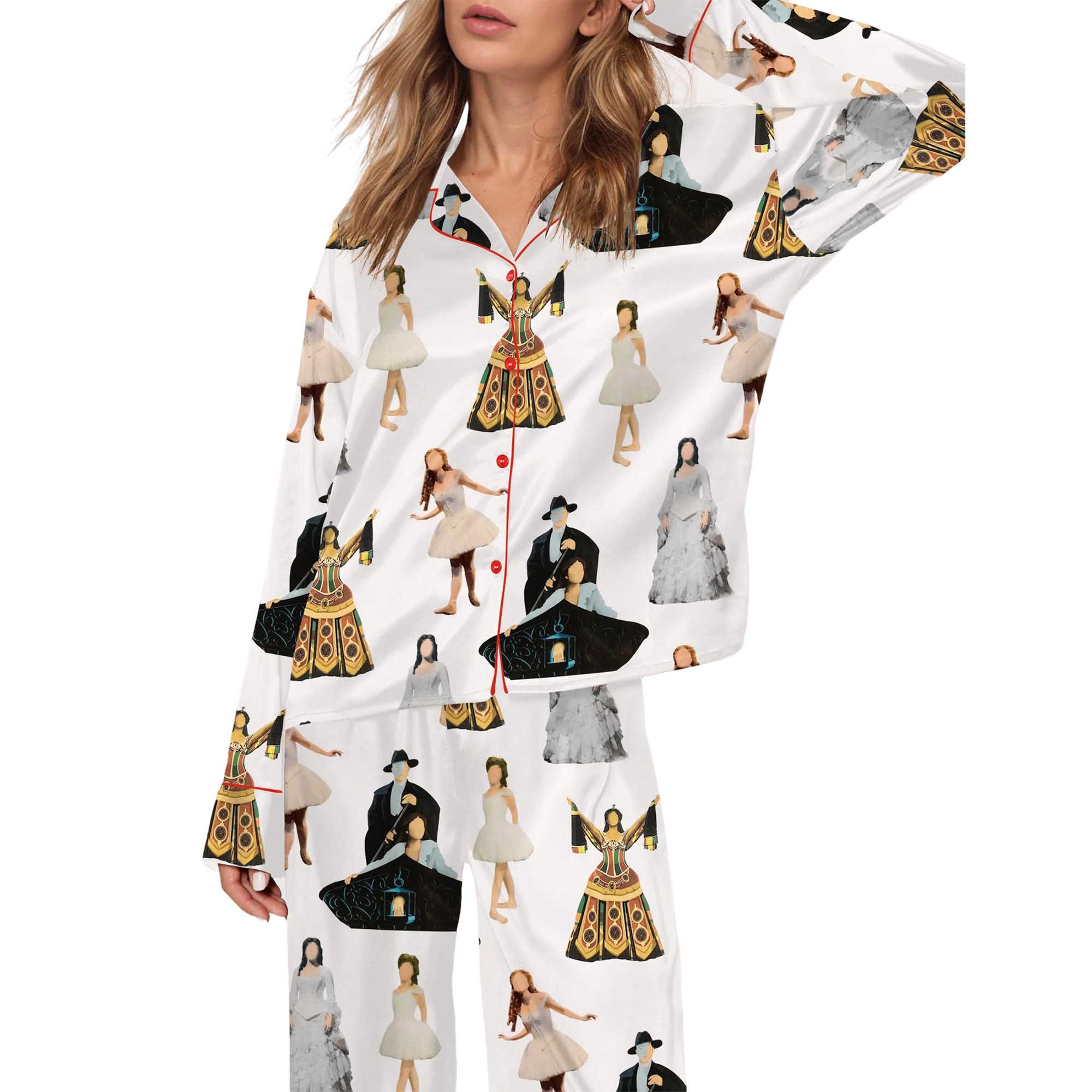 Christine The Phantom Of The Opera Satin Pajama Set For Women