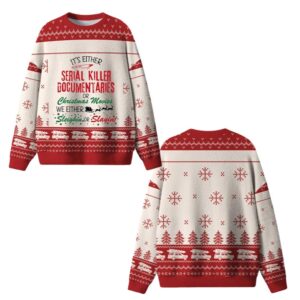 Alternative view of Christmas And Murder Ugly Sweater 2025 Christmas - Grishko.com