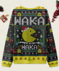 Alternative view of Christmas Arcade Black Ugly Christmas Fuzzy Fleece Sweatshirt