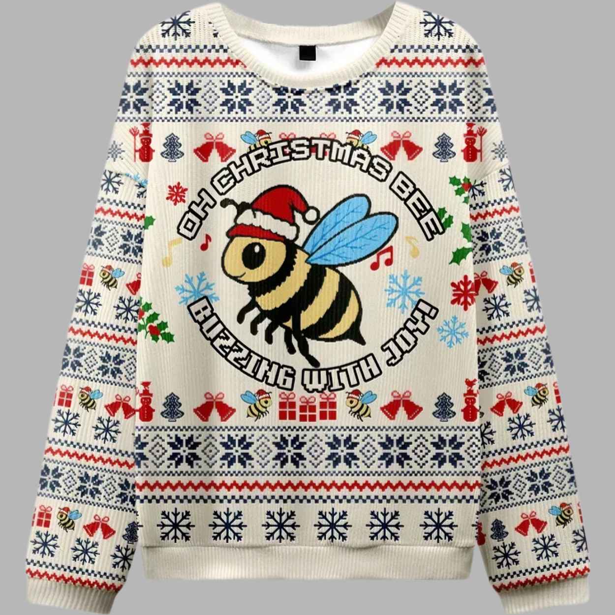 Alternative view of Christmas Bee Christmas Ugly Sweater - gullprint.com
