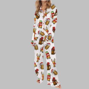 Alternative view of Christmas Beers Satin Pajama Set