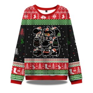 Christmas Black Cat Ugly Christmas Sweater