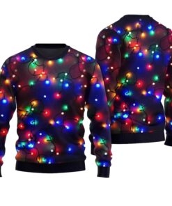 Christmas Bulbs Print Ugly Christmas Sweater 