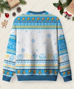 Alternative view of Christmas Calories Donâ€™t Count Ugly Christmas Fuzzy Fleece Sweatshirt