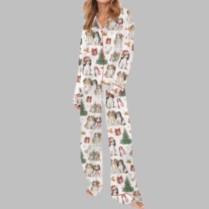 Alternative view of Christmas Cavalier King Charles Spaniel Pajama Set