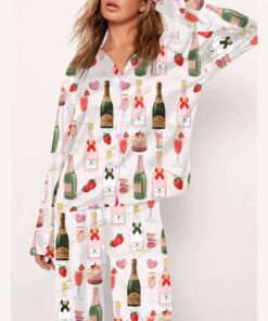Christmas Champagne Pajama Set