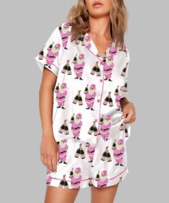Alternative view of Christmas Champagne Santa Pajama Set
