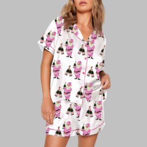 Alternative view of Christmas Champagne Santa Pajama Set