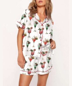 Christmas Cocktail Pajama Set