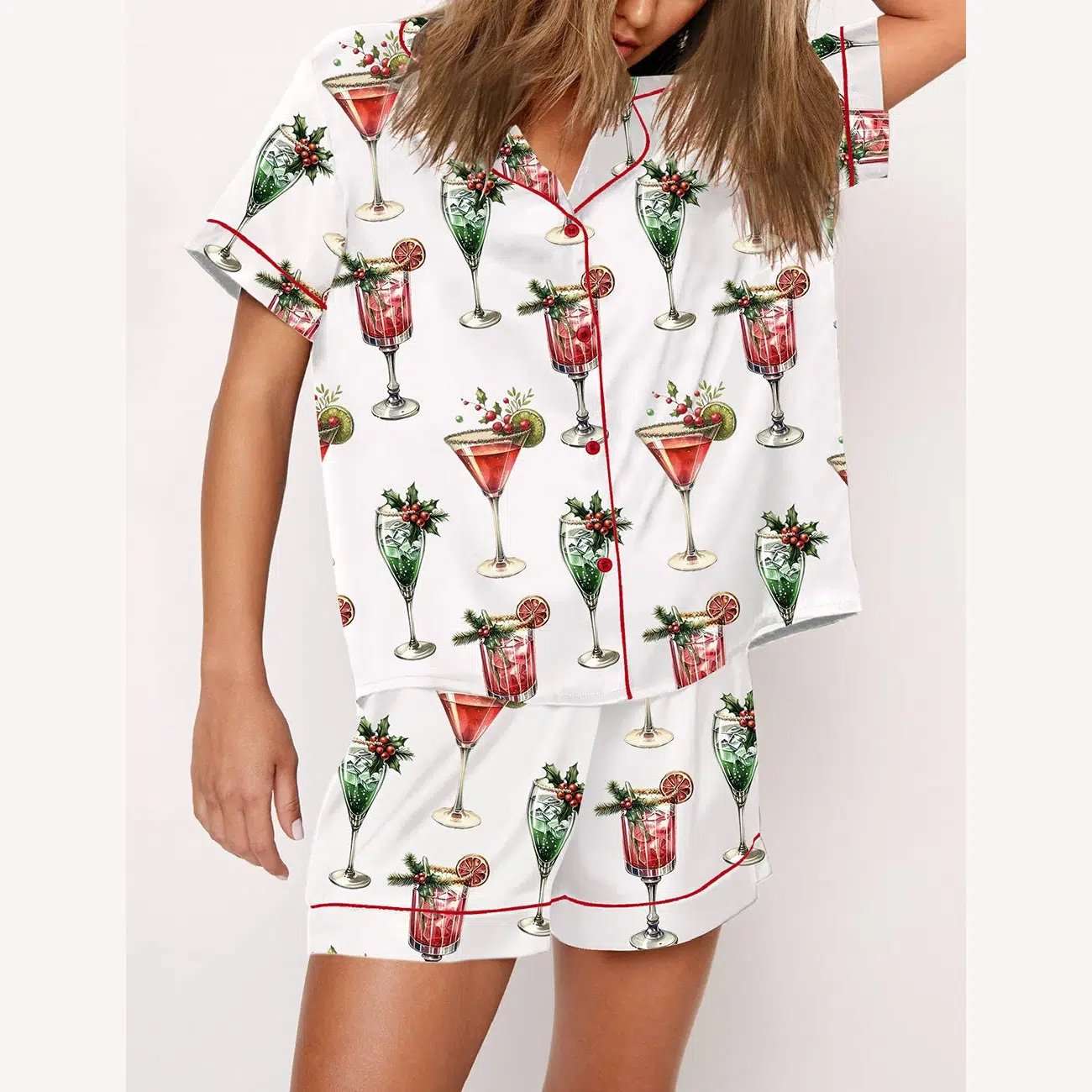 Christmas Cocktail Pajama Set - Image 3