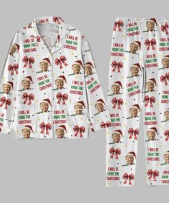 Alternative view of Christmas Coquette Bow Trump I Will Be Home For Christmas Pajama Set