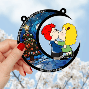 Christmas Couple Suncatcher Ornaments - Personalized Gifts 03topu220724hg