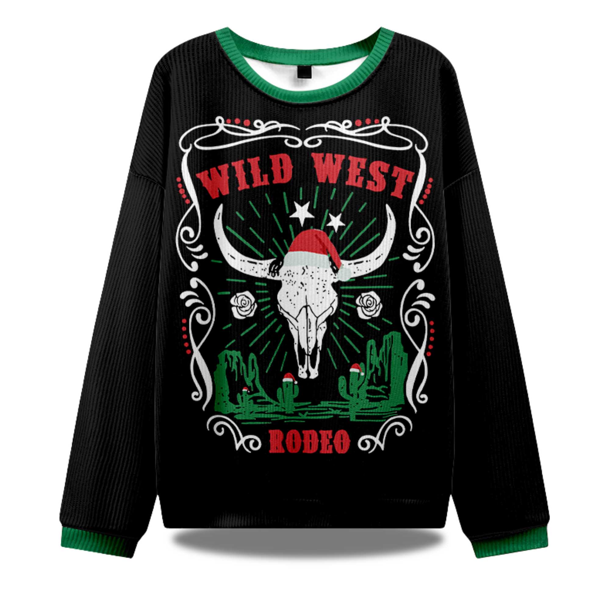 Christmas Cow Skull Ugly Christmas Sweater