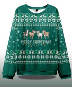 Alternative view of Christmas Cow Ugly Christmas Sweater