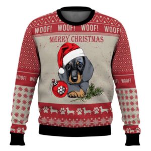 Christmas Dachshund Dog Ugly Christmas Sweater