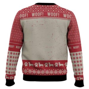 Alternative view of Christmas Dachshund Dog Ugly Christmas Sweater