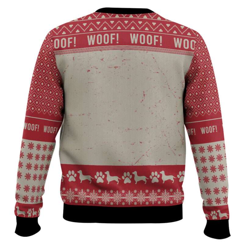 Alternative view of Christmas Dachshund Dog Ugly Christmas Sweater