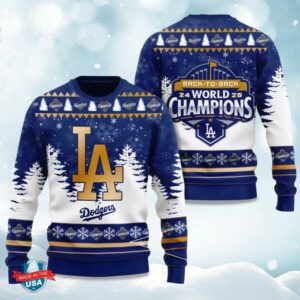 Christmas Dodger Back To Back World Series 2025 Champions Ugly Sweater
