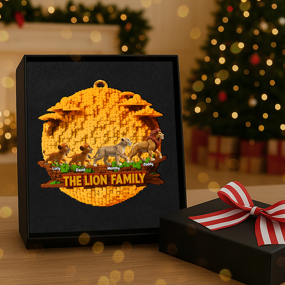 Christmas Family Ornament - Personalized Gift For Family Christmas Ornament 02OHTA151025 - Image 3
