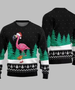 Alternative view of Christmas Flamingo Ugly Sweater 2025 Christmas 