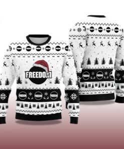 Alternative view of Christmas Freedom Charlie Kirk Ugly Sweater