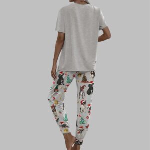 Alternative view of Christmas French Bulldog Casual Pajama Set For Women