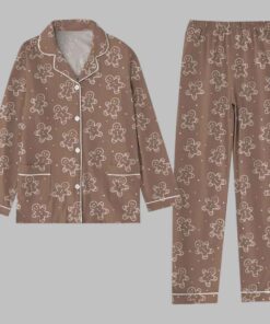 Alternative view of Christmas Gingerbread Pajama Set