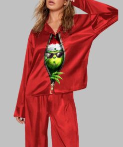 Christmas Grnch Pajama Set