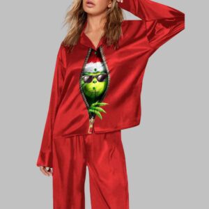 Christmas Grnch Pajama Set