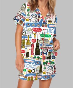 Christmas Holidays In Chicago Pajama Set