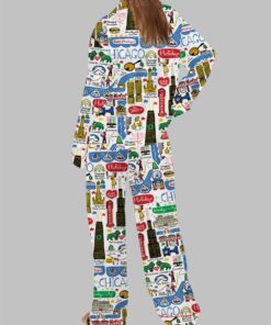 Alternative view of Christmas Holidays In Chicago Pajama Set