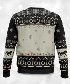 Alternative view of Christmas Horses Ugly Christmas Sweater