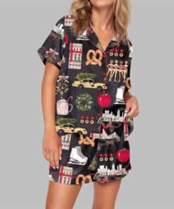 Christmas In New York Pajama Set For Women