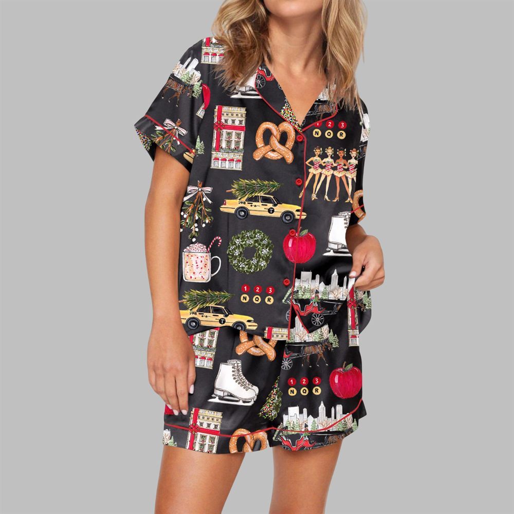 Christmas In New York Pajama Set For Women