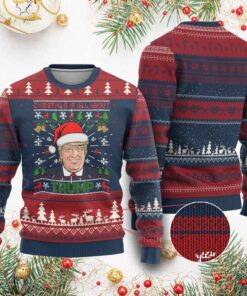 Christmas Is All About Trump Ugly Christmas Sweater 