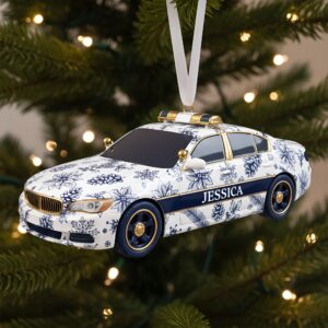 Alternative view of Christmas On Duty Police Car Ornament - Personalized Gifts For Police 02PGLU031025