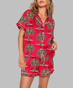Alternative view of Christmas Palm Tree Pajama Set